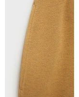 Mango Women's Heather Fleece Cotton Pajama Pants