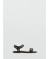 Mango Women's Die-Cut Straps Sandals