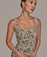 Donna Karan New York Women's Sleeveless Jacquard Sheath Dress