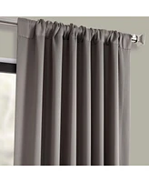 Half Price Drapes Neutral Grey Room Darkening Curtain