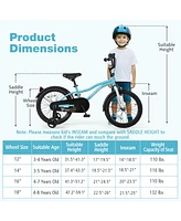 Kids Bike with Training Wheels for Older Children Adjustable Seat Handlebar