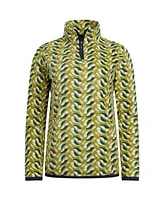 Weird Fish Women's Reena 1/4 Zip Printed Microfleece