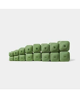 WeGym SafeGrip Dumbbells Full Set with Light Rack