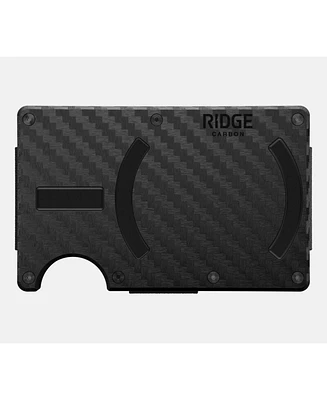 The Ridge Men's Ridge Wallet For Magsafe - Carbon Fiber 3k - Cash Strap