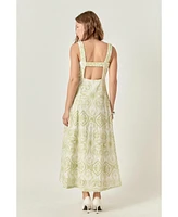 endless rose Women's Eyelet Maxi Dress