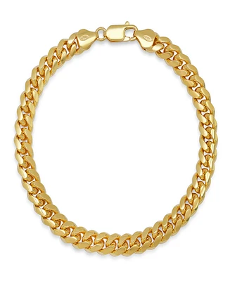 Steeltime Unisex Sterling Silver Cuban Link Chain Bracelet