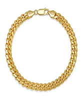 Steeltime Unisex Sterling Silver Cuban Link Chain Bracelet