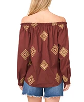 Vince Camuto Women's Cotton Off-The-Shoulder Blouse