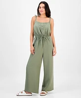 And Now This Petite Sleeveless Cinch-Waist Jumpsuit, Exclusively at Macy's