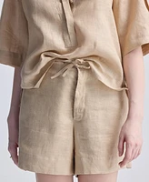 Reistor Women's Drawstring Shorts Neutral Beige