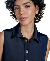 Calvin Klein Women's Sleeveless Scuba Sheath Dress