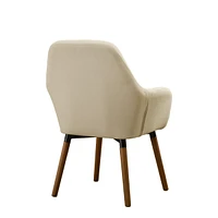 Streamdale Furniture Contemporary Fabric Accent Chair, Tan