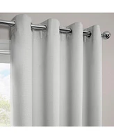 Half Price Drapes Oyster Grommet Textured Faux Linen Room Darkening Curtain