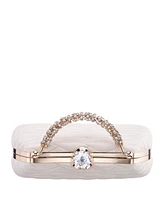 Nina Quilted Minaudiere Handle Clutch Bag
