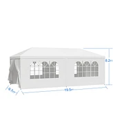 10x20 Wedding Canopy Tent with 6 Removable Sidewalls