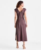 Sam Edelman Women's Cap-Sleeve Side-Slit Midi Dress