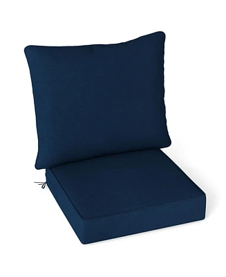 Deep Seat Chair Cushion Pads Set with Rope Belts for Indoor and Outdoor