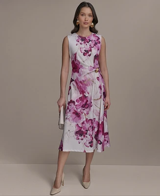 Donna Karan New York Women's Sleeveless Midi Dress