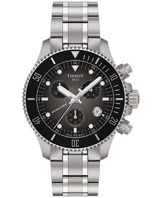 Tissot Men's Swiss Chronograph Seastar 1000 Stainless Steel Bracelet Watch 38mm