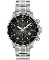 Tissot Men's Swiss Chronograph Seastar 1000 Stainless Steel Bracelet Watch 38mm