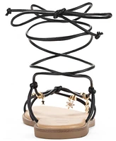 Wild Pair Reinaa Strappy Lace-up Flat Sandals, Exclusively at Macy's