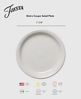 Fiesta White Bistro Coupe Salad Plates, Set of 4