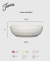 Fiesta White Coupe 6.75" Salad Bowls, Set of 4