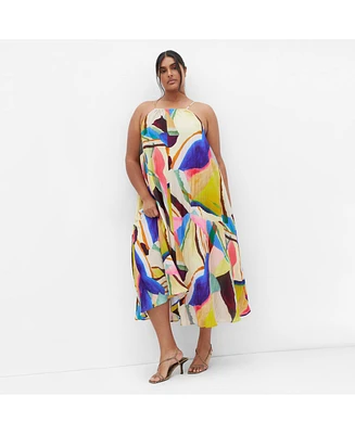 City Chic Plus Summer Print Maxi Dress