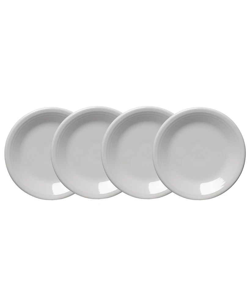 Fiesta White Classic Rim Salad Plates, Set of 4