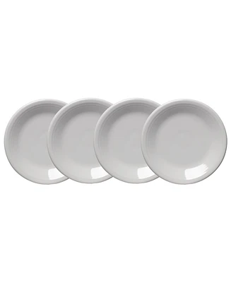Fiesta White Classic Rim Salad Plates, Set of 4
