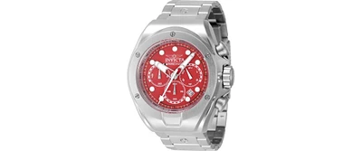 Invicta Men's 47744 Invicta Racing Quartz Chronograph Silver, Red