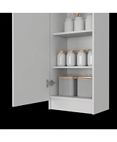 Depot E-shop Uluru Kitchen Pantry, Single Door Cabinet, Four Interior Shelves