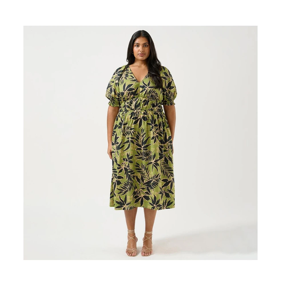 Wildleaf Cotton Midi Dress