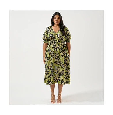 Wildleaf Cotton Midi Dress