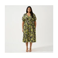 Wildleaf Cotton Midi Dress