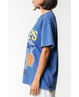 Colourful Rebel Women's Champions Acid Wash Loosefit Tee