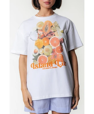 Colourful Rebel Women's Island Life Loosefit Tee