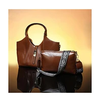 Women's The Foldara Hand Bag - Chocolate Brown
