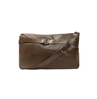 Women's The Tang-Buckle Tote Bag - Chocolate Brown