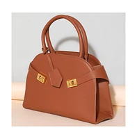 Women's The Large Meridian Hand Bag - Russet Brown