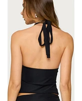Edikted Women's Billey Metal Ring Halter Top