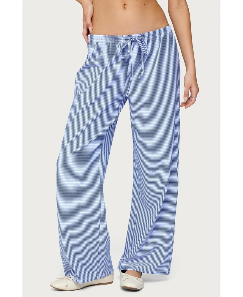 Edikted Women's Olivia Striped Loose Fit Pants