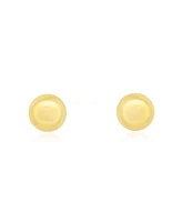 The Lovery Large Gold Button Earrings 14K Gold