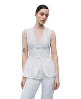 Nocturne Women's Floral Embroidery Vest