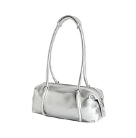 Women's The Bowling Shoulder Bag - Metallic Silver