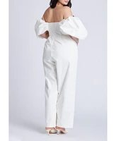 Eloquii Plus Off The Shoulder Jumpsuit