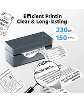 Polono Bluetooth Thermal Shipping Label Printer, Wireless 4x6 Shipping Label Printer for Small Business, Support iOS, Android, Windows and Mac, Compat