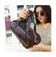 Women's The Small Retro Bowling Bag - Coffee Brown