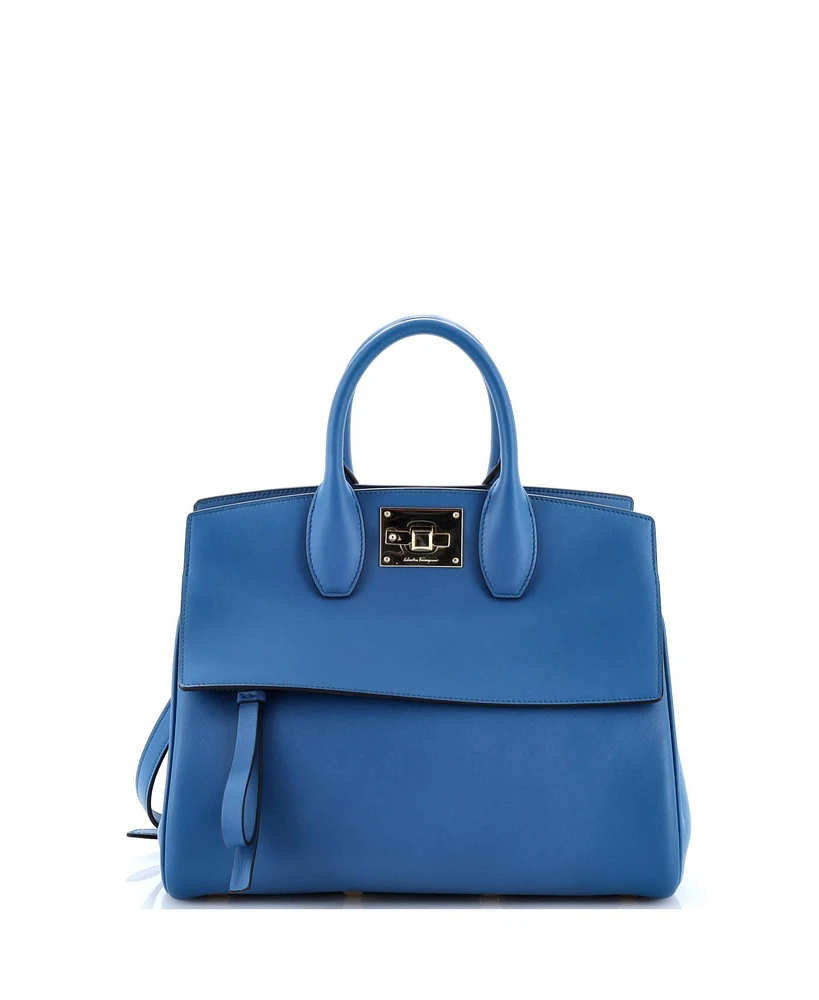 Pre-Owned Salvatore Ferragamo Small Studio Satchel Leather