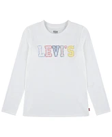 Levi's Little Girls Crochet Logo Long Sleeve T-Shirt